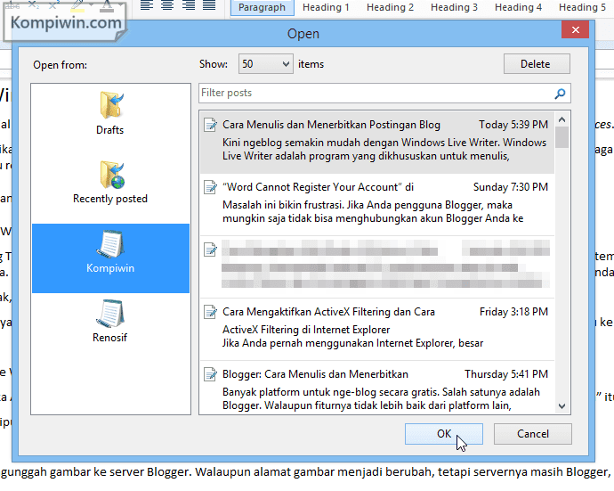 cara-menulis-dan-menerbitkan-postingan-blog-dengan-windows-live-writer 012