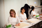 The manicurists worked all night -- they were amazing!