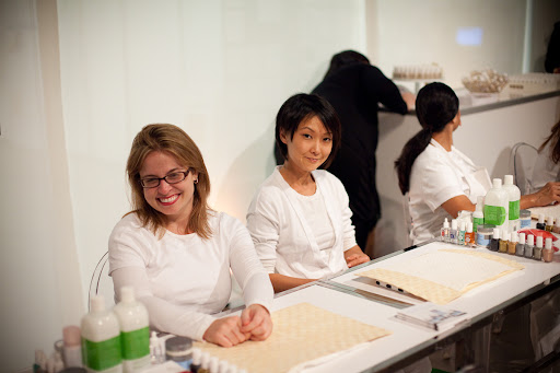 The manicurists worked all night -- they were amazing!