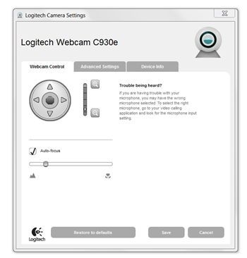 logitech camera settings python