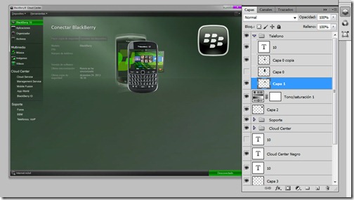 Montaje BlackBerry Cloud Center Montaje BlackBerry Cloud Center