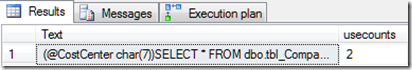 Cached Queryplan Cached Queryplan