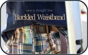 buckled waistband