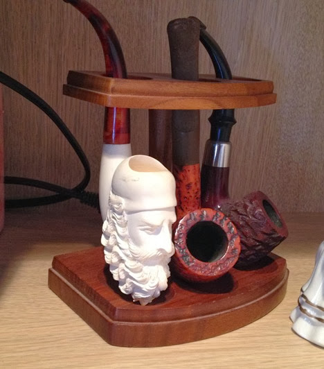 c0 Clarence's Shelf - My pipes from college days