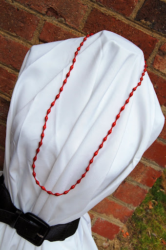 Paper Bead Long Necklace
