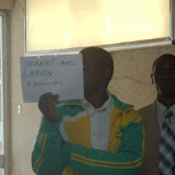 The welcoming sight of our driver and Pastor Zozi!