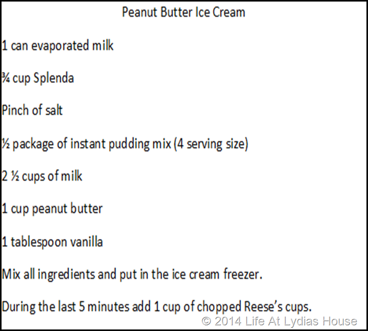 pb ice cream recipe