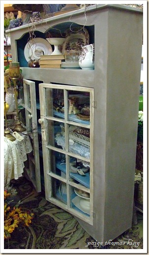 vintage inspired cupboard