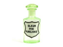 These apothecary jars glint greenish in the daylight...