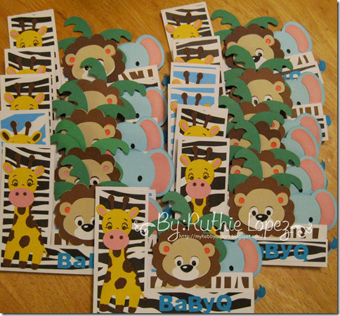 Invitation Jungle Safari themed - Baby Shower Invitation - BBQ invitation - Lion - Giraffe - Elephant - 4