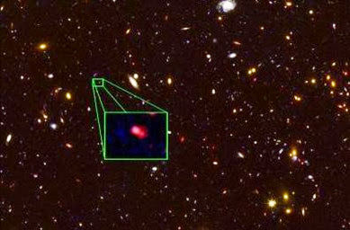 a galáxia mais distante do Universo a galáxia mais distante do Universo