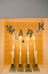 I made this garland for Mark for the bridal atelier theme of the night.