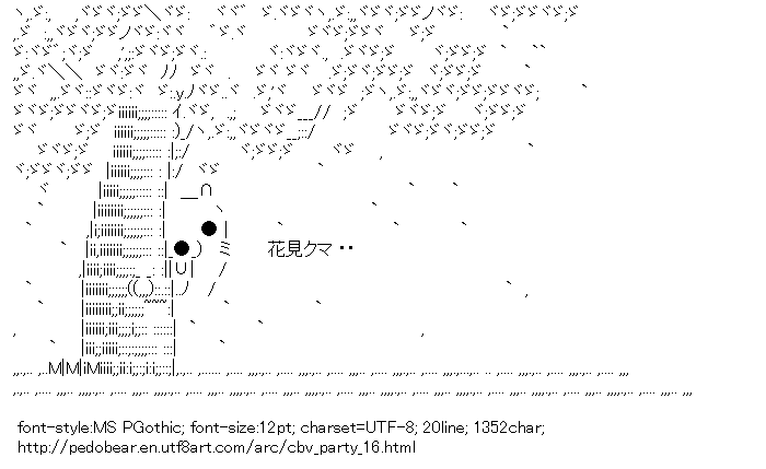 Cherry blossom viewing party,Pedobear