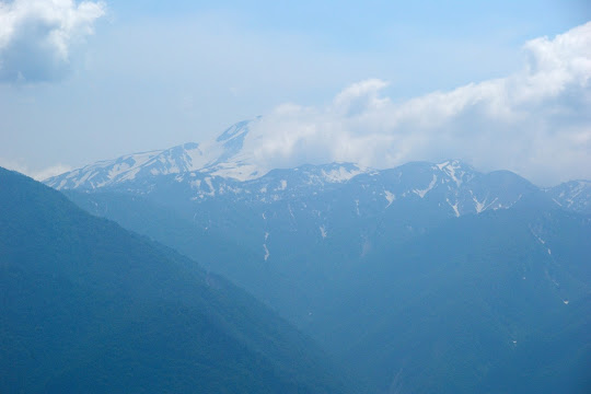 天生峠から白山