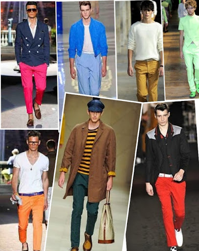 coloured chinos