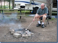 5104 Laurel Creek Conservation Area  - Bill roasting marshmallows