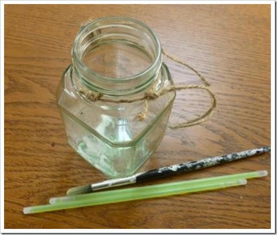 Magic glowstick lantern.