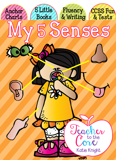 5 senses unit to get young readers thrilled about reading writing and thinking - bonus the kids LOVE you because you are feeding them worms and rocks -gummy worms and pop rocks of course. This 5 Senses reading pack that will have them BEGGING for more. This pack has true differentiation. Emergent readers are provided for the end of Kinder and start of first grade levels. Easy reading passages are provided for higher readers or to use mid to end of first grade. I am telling you, this pack has everything. Reading, writing, activities, and tests!