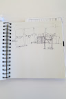 Drawings of the lanterns in the courtyard.
