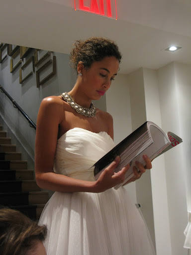Paloma loved the current issue of Martha Stewart Weddings.