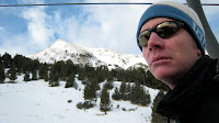 Ben on the ski lift