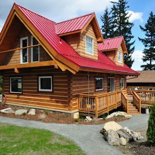 Back side with deck