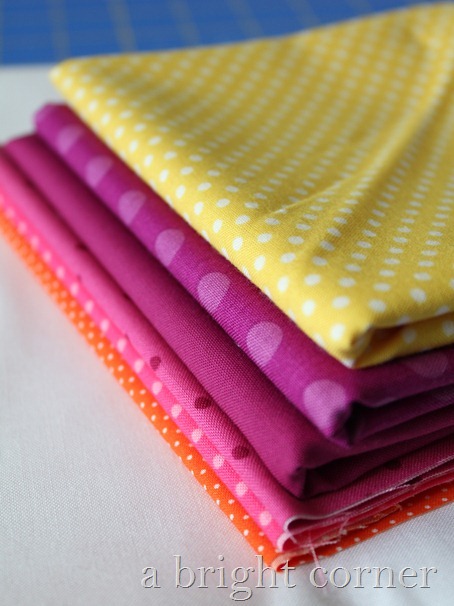 fabric stack bright dots