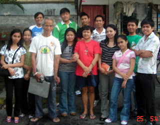 January 25: Jasmine Bundalian with Mother (in red shirt) and Grandfather (white shirt)