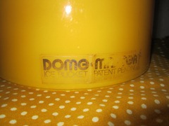 Dome Master ice bucket, yellow