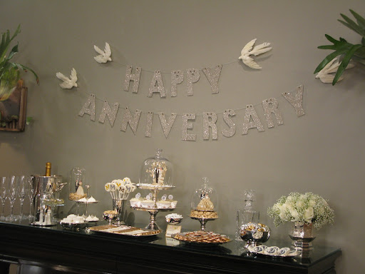 These glass glitter letters and white doves by Wendy Addison were the exact