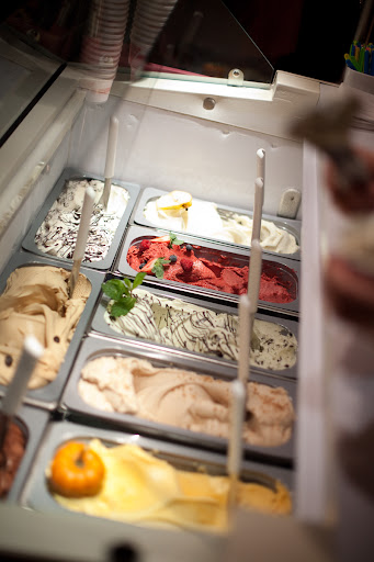 A sampling of the different flavors of gelato from L'Arte del Gelato.