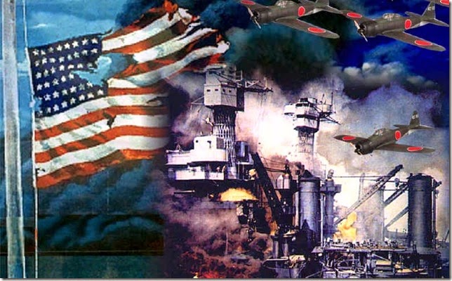 pearl harbor-flag & ship