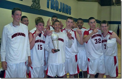 Basketball team trophy