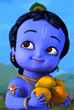 [Lord Krishna as child]