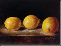 Three  Lemons 6x8