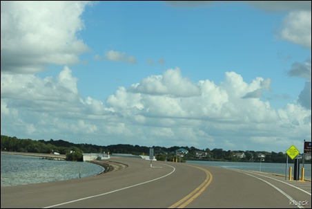 causeway leading to Fred Howard Beach