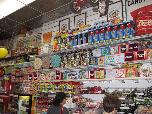 I loved all of the vintage signs that were hung around the store.