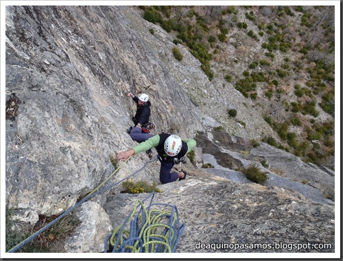 Via Diedro Sajuma 190m 6b (6a A0 Oblig) (Peña Solano, Escarrilla) (Victor) 0570 Via Diedro Sajuma 190m 6b (6a A0 Oblig) (Peña Solano, Escarrilla) (Victor) 0570