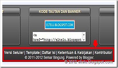 ELTELU - Menu Horizontal Pada Footer Blog Versi Web ELTELU - Menu Horizontal Pada Footer Blog Versi Web