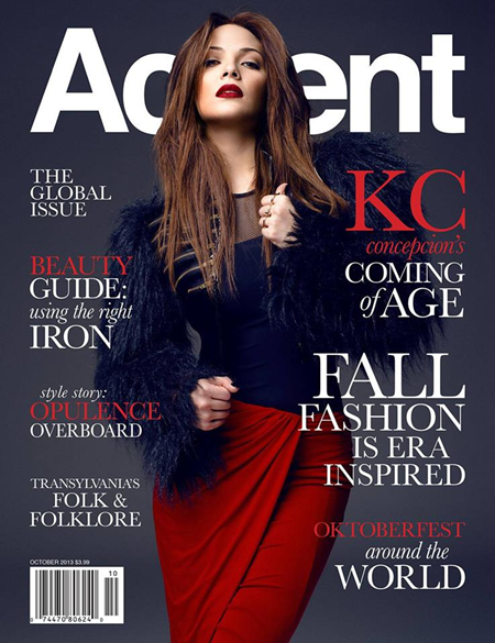 KC Concepcion on Accent Oct 2013 cover