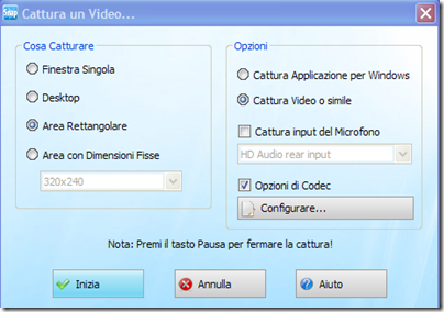 Ashampoo Snap 3 Cattura un video