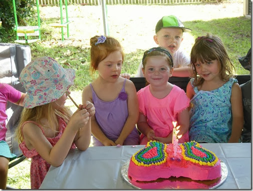 Lilian with cake