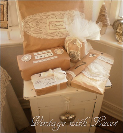 Gift Wrapping Ideas by Vintage with Laces Gift Wrapping Ideas by Vintage with Laces