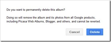 google plus picasa photos deletion warning