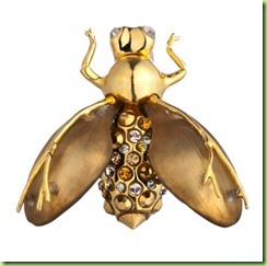 midnight garden gold ombre bee pin by alexis bittar