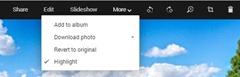 The Move & Add to album dialogue in Google+ Photos