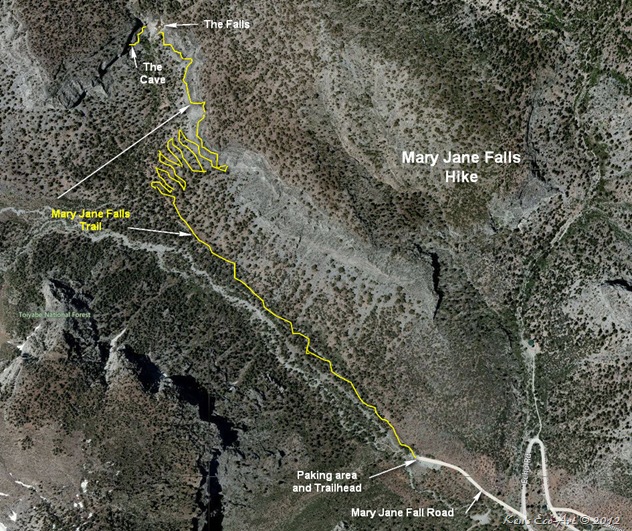 Mary Jane Falls Map Mary Jane Falls Map
