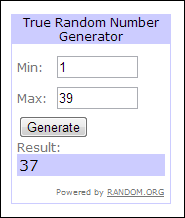 ganhador número 37 ganhador número 37