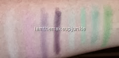 Creme de Couture Eye Shadow palette_swatches second two rows