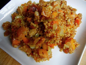 Indian-Spiced Fall Veg with Israeli Couscous Indian-Spiced Fall Veg with Israeli Couscous